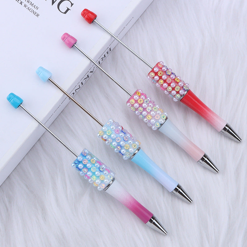 Wholesale Di Colorful Pearl Dopamine Plastic Gradient Color Rotary Ballpoint Pen